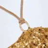 Abaco verzierter Maxirock mit Metallverzierungen und Riemchen in Gold