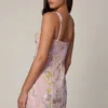 Adia verziertes A-Linien-Minikleid in zartem Rosa