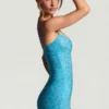 Aellin Minikleid mit Verzierungen in Aquablau Aellin Minikleid mit Verzierungen in Aquablau