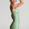 Aellin verziertes, figurbetontes Minikleid in Pistazie Aellin verziertes, figurbetontes Minikleid in Pistazie