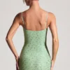 Aellin verziertes, figurbetontes Minikleid in Pistazie Aellin verziertes, figurbetontes Minikleid in Pistazie