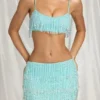 Aerin Fransen-Bralette in Aquablau Aerin Fransen-Bralette in Aquablau