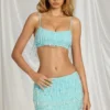 Aerin Fransen-Bralette in Aquablau Aerin Fransen-Bralette in Aquablau