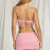 Aerin Fringed Bralette in Candyfloss Pink Aerin Fringed Bralette in Candyfloss Pink