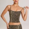 Ailany Modal-Oberteil mit Rundhalsausschnitt in Leopardenmuster Ailany Modal-Oberteil mit Rundhalsausschnitt in Leopardenmuster
