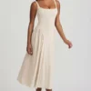 Aireen Modal A-Linien-Midaxi-Kleid in Elfenbein Aireen Modal A-Linien-Midaxi-Kleid in Elfenbein