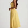 Aireen Modal A-Linien-Midaxi-Kleid in Pastellgelb Aireen Modal A-Linien-Midaxi-Kleid in Pastellgelb