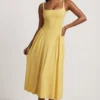 Aireen Modal A-Linien-Midaxi-Kleid in Pastellgelb Aireen Modal A-Linien-Midaxi-Kleid in Pastellgelb