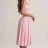 Aireen Modal A-Linien-Midaxi-Kleid in Pastellrosa Aireen Modal A-Linien-Midaxi-Kleid in Pastellrosa