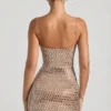 Alanni verziertes Cut-Out-Minikleid in Honig Alanni verziertes Cut-Out-Minikleid in Honig