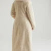 Alaska langer Shearling-Mantel in Creme Alaska langer Shearling-Mantel in Creme