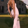 Aldona – Geschmeidiges Jersey-Kleid mit Blumenapplikationen in Blush Aldona – Geschmeidiges Jersey-Kleid mit Blumenapplikationen in Blush