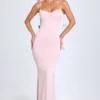 Aldona – Geschmeidiges Jersey-Kleid mit Blumenapplikationen in Blush Aldona – Geschmeidiges Jersey-Kleid mit Blumenapplikationen in Blush