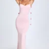 Aldona – Geschmeidiges Jersey-Kleid mit Blumenapplikationen in Blush Aldona – Geschmeidiges Jersey-Kleid mit Blumenapplikationen in Blush