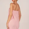 Alessandra Bandeau-Minikleid in Blush Pink