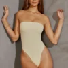 Allegra Bandeau-Bodys in Elfenbein Allegra Bandeau-Bodys in Elfenbein