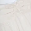 Alma Crop-Top aus Baumwollpopeline mit Bindeband vorne und ohne Träger in Weiß