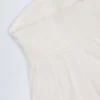 Alma Crop-Top aus Baumwollpopeline mit Bindeband vorne und ohne Träger in Weiß