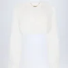 Almerinda Bolero aus Kunstfell in Weiß