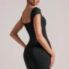 Alva Minikleid mit Herzausschnitt in Schwarz