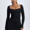 Alvie Modal-Minikleid mit Lagen und A-Linie in Schwarz Alvie Modal-Minikleid mit Lagen und A-Linie in Schwarz