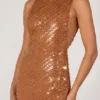 Alyssia Maxikleid mit Verzierungen in Bronze Alyssia Maxikleid mit Verzierungen in Bronze