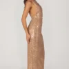 Alyssia Maxikleid mit Verzierungen in Gold Alyssia Maxikleid mit Verzierungen in Gold