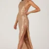 Alyssia Maxikleid mit Verzierungen in Gold Alyssia Maxikleid mit Verzierungen in Gold