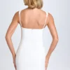 Amaria Micro-Minikleid mit Herzausschnitt in Weiß Amaria Micro-Minikleid mit Herzausschnitt in Weiß