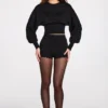 Anele Strick-Cardigan mit langen Ärmeln in Schwarz Anele Strick-Cardigan mit langen Ärmeln in Schwarz