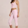 Anessa Capri-Jeans mit mittlerer Leibhöhe in Blossom Pink