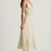 Aralisse A-Linien-Midaxi-Kleid aus Baumwollpopeline in Elfenbein Aralisse A-Linien-Midaxi-Kleid aus Baumwollpopeline in Elfenbein