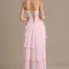 Arlette Premium-Korsettkleid mit verziertem Wasserfallausschnitt in Babyrosa Arlette Premium-Korsettkleid mit verziertem Wasserfallausschnitt in Babyrosa