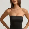 Audrina Cut-Out-Korsett-Oberteil mit Schleifendetail in Schwarz Audrina Cut-Out-Korsett-Oberteil mit Schleifendetail in Schwarz