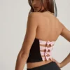 Audrina Cut-Out-Korsett-Oberteil mit Schleifendetail in Schwarz Audrina Cut-Out-Korsett-Oberteil mit Schleifendetail in Schwarz