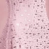 Averie Transparentes, verziertes Minikleid mit quadratischem Ausschnitt in Pink Averie Transparentes, verziertes Minikleid mit quadratischem Ausschnitt in Pink