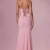 Avielle Satin-Korsett-Brautjungfernkleid in Blush Pink Avielle Satin-Korsett-Brautjungfernkleid in Blush Pink