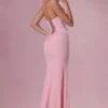 Avielle Satin-Korsett-Brautjungfernkleid in Blush Pink Avielle Satin-Korsett-Brautjungfernkleid in Blush Pink
