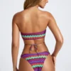 Azure By Oh Polly Bademode-Mikro-Cheeky-Bikinihose mit Multicolor-Print