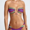 Azure By Oh Polly Bademode-Multiway-Bikinioberteil mit Multi-Print