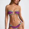 Azure By Oh Polly Bademode-Multiway-Bikinioberteil mit Multi-Print