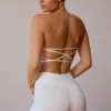 Bandeau-BH mit gekreuztem Rücken in Soft White Bandeau-BH mit gekreuztem Rücken in Soft White