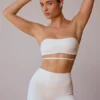 Bandeau-BH mit gekreuztem Rücken in Soft White Bandeau-BH mit gekreuztem Rücken in Soft White