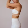 Bandeau-BH mit gekreuztem Rücken in Soft White Bandeau-BH mit gekreuztem Rücken in Soft White