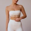Bandeau-BH mit gekreuztem Rücken in Soft White Bandeau-BH mit gekreuztem Rücken in Soft White