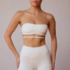 Bandeau-BH mit gekreuztem Rücken in Soft White Bandeau-BH mit gekreuztem Rücken in Soft White