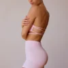 Bandeau-BH mit gekreuzten Trägern in Soft Pink Bandeau-BH mit gekreuzten Trägern in Soft Pink