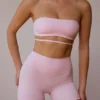 Bandeau-BH mit gekreuzten Trägern in Soft Pink Bandeau-BH mit gekreuzten Trägern in Soft Pink