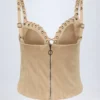 Bela Schnür-Oberteil in Beige