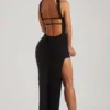 Belgravia Bandeau-Maxikleid mit Verzierungen in Schwarz Belgravia Bandeau-Maxikleid mit Verzierungen in Schwarz
